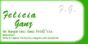 felicia ganz business card